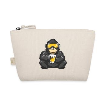 Gorilla Apres Ski Bier - Bio-Täschchen - Natur - Vorne