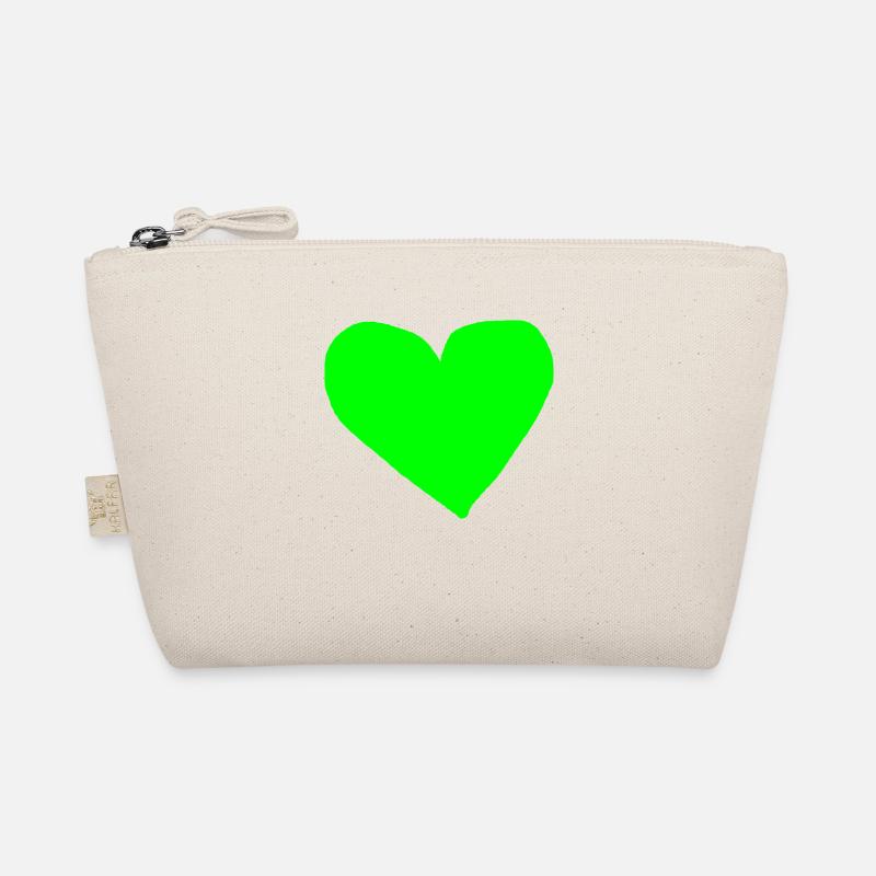 Coeur Vert Idée Cadeau Vert Clair Amour Vert Herbe Trousse biologique