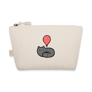 Cat with balloon - Organic Pouch - nature - Front