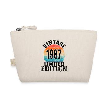 Geburtsjahr 1987 Vintage Limited Edition Retro - Bio-Täschchen - Natur - Vorne