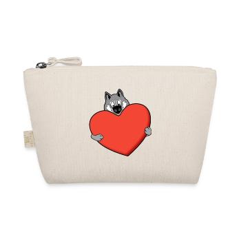 Husky avec du cœur - Trousse biologique - nature - Devant