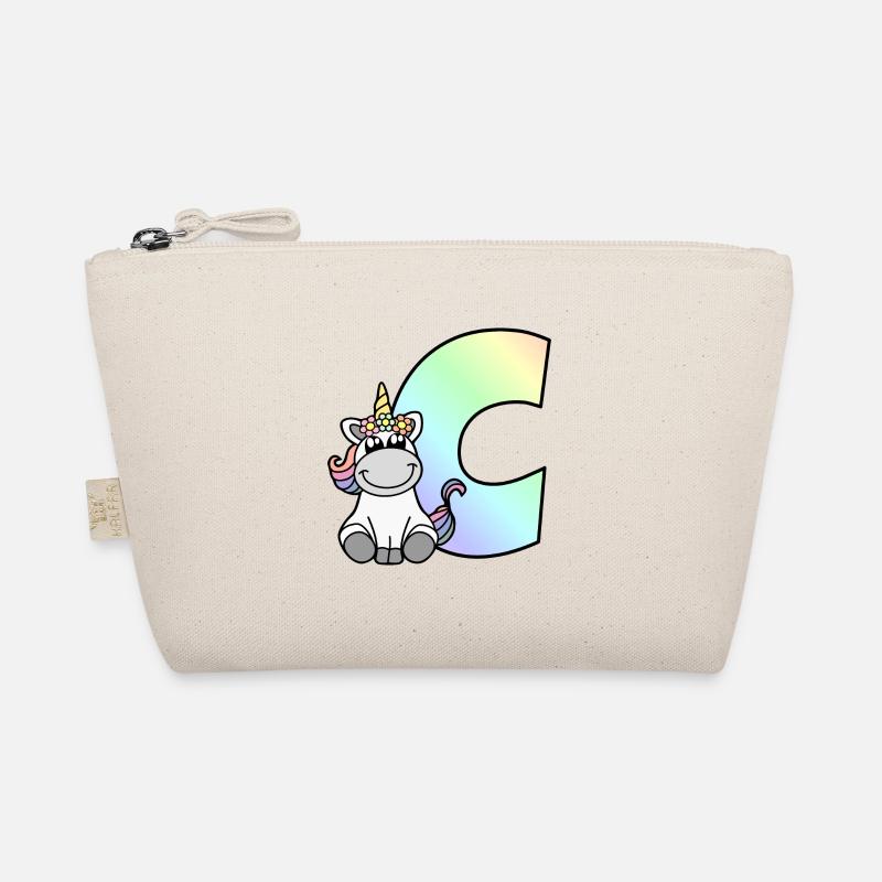 Einhorn Buchstabe C Bio-Täschchen