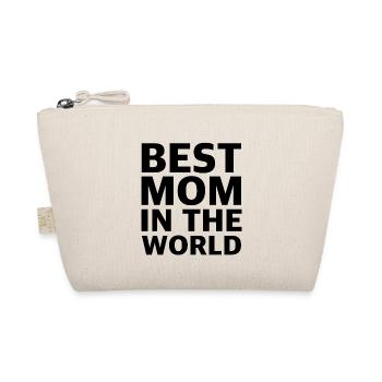 Best Mom in the World | Family, Child, Baby - Organic Pouch - nature - Front