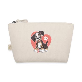 Comic Dog Australia Shepherd Love Gift - Organic Pouch - nature - Front