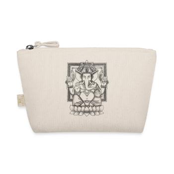 Ganesha Black Distressed - Organic Pouch - nature - Front