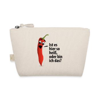hot chili lustig - Bio-Täschchen - Natur - Vorne