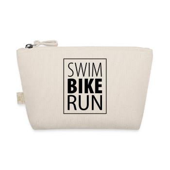 swim – bike – run – Triathlon (dh) - Bio-Täschchen - Natur - Vorne