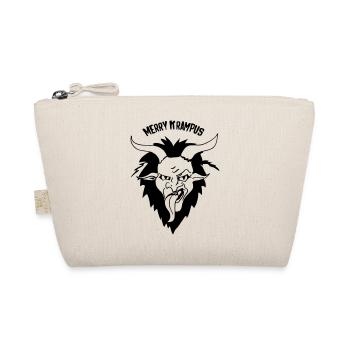 Merry Krampus 1farbig - Bio-Täschchen - Natur - Vorne