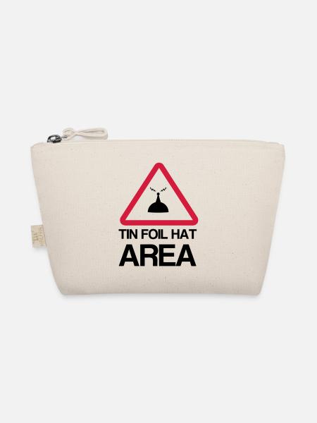 Tin Foil Hat Area - Organic Pouch - nature - Front