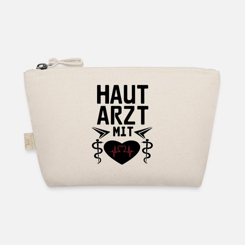 Hautarzt mit Herz Geschenk - Bio-Täschchen - Natur