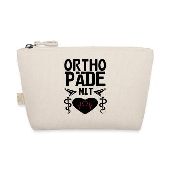 Orthopäde mit Herz Geschenk - Bio-Täschchen - Natur - Vorne