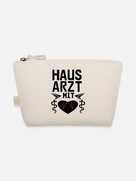 Hausarzt mit Herz Geschenk - Bio-Täschchen - Natur
