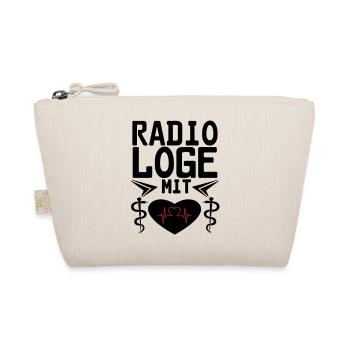 Radiologe mit Herz Geschenk - Bio-Täschchen - Natur - Vorne