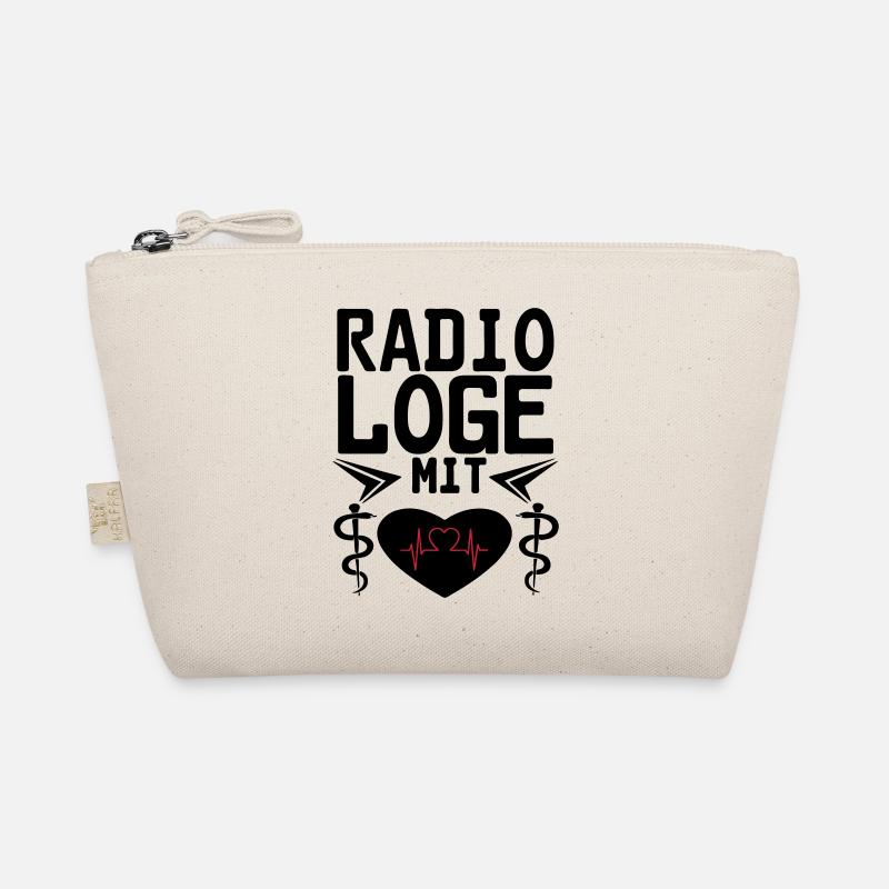 Radiologe mit Herz Geschenk - Bio-Täschchen - Natur