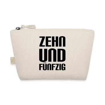 zehnundfünfzig - 60 Jahre Geburtstag - Bio-Täschchen - Natur - Vorne