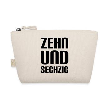 zehnundsechzig = 70 Jahre Geburtstag - Bio-Täschchen - Natur - Vorne