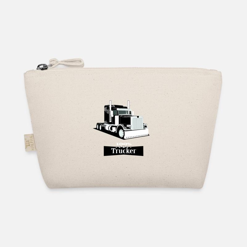 Best Trucker, 100% Trucker,Lkw Trucker Design - Bio-Täschchen - Natur