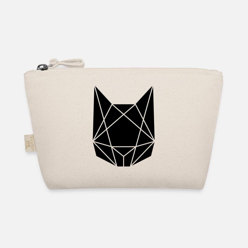 Abstrakte Katze - Bio-Täschchen - Natur