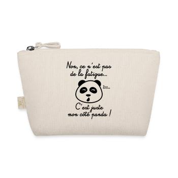 Pas fatigué, juste panda, humour,citations - Trousse biologique - nature - Devant