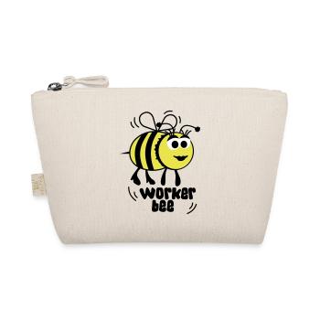„Worker Bee“ Arbeits-Biene – Bienchen – Hummel - Bio-Täschchen - Natur - Vorne