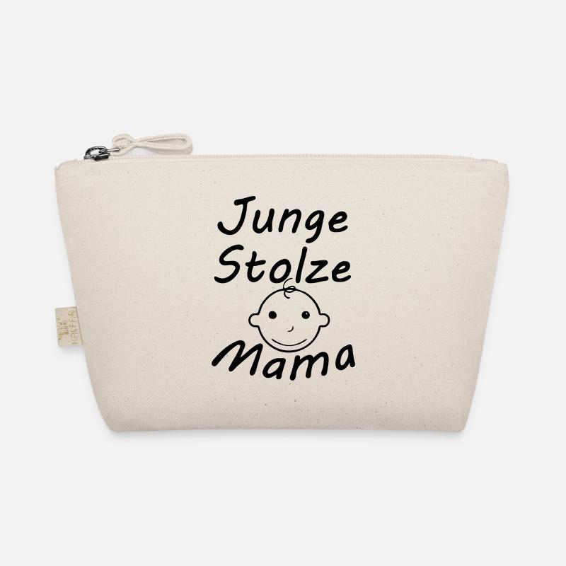 Junge, stolze Mama Geschenk Mutter Muttertag - Bio-Täschchen - Natur