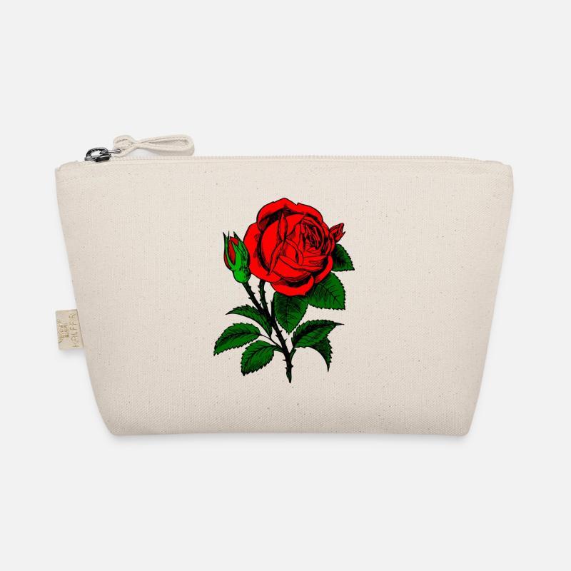 Red rose - Organic Pouch - nature