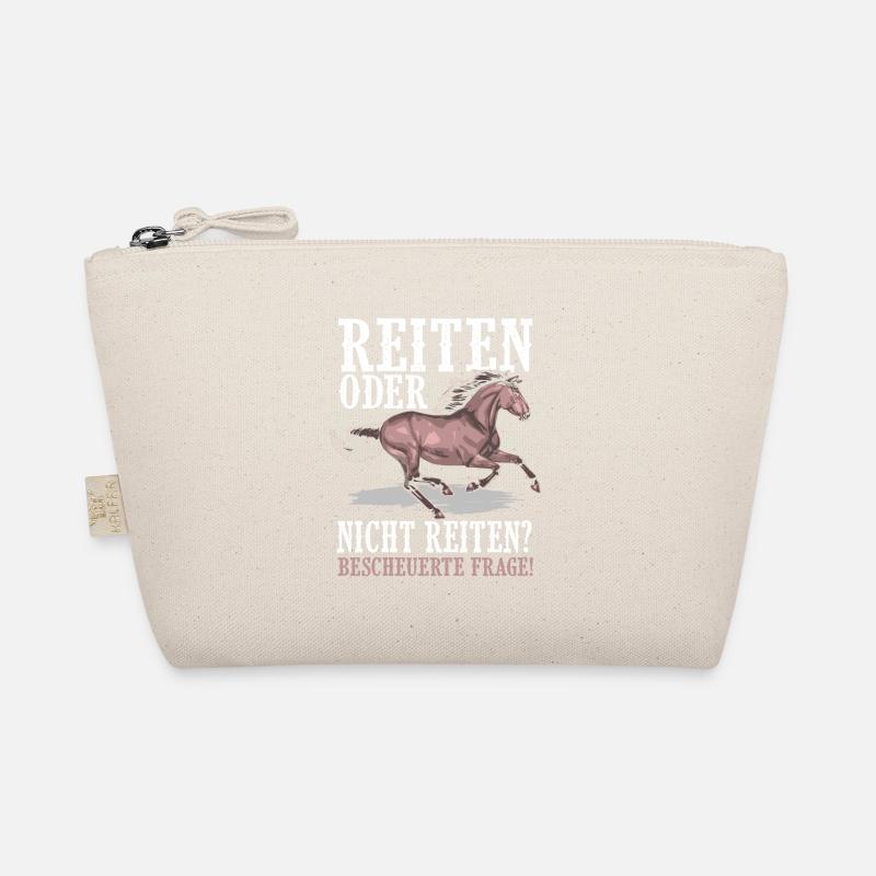 Pferd - Reiten oder nicht reiten bescheuerte Frage - Bio-Täschchen - Natur