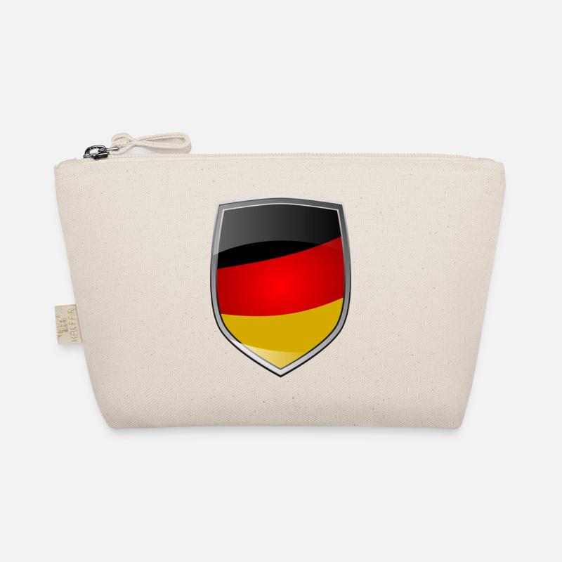 Shield with German flag Organic Pouch