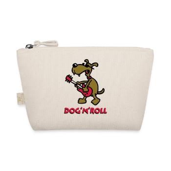 dog_n_roll_b_3c_white - Bio-Täschchen - Natur - Vorne