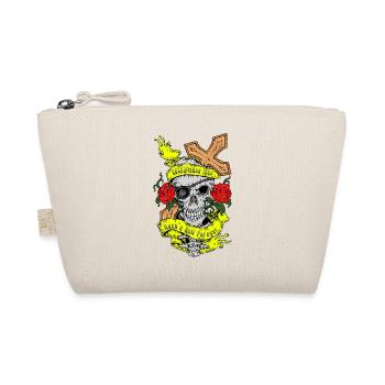 roses crâne croix Rock n Roll Rockabilly Art - Trousse biologique - nature - Devant
