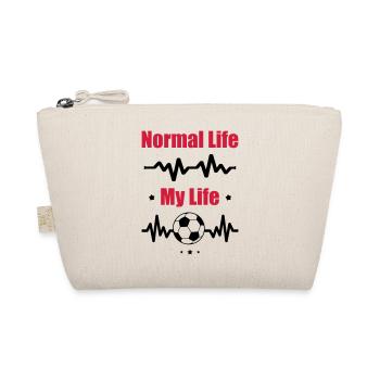 My Normal Life Football, Soccer, Fußball - Organic Pouch - nature - Front