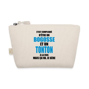 c'est compliqué d'être un bogosse et un tonton - Trousse biologique - nature - Devant