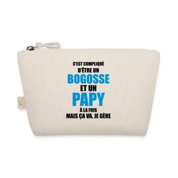 c'est compliqué d'être un bogosse et un papy - Trousse biologique - nature - Devant