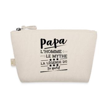 Papa la légende Tir sportif cadeau - Trousse biologique - nature - Devant