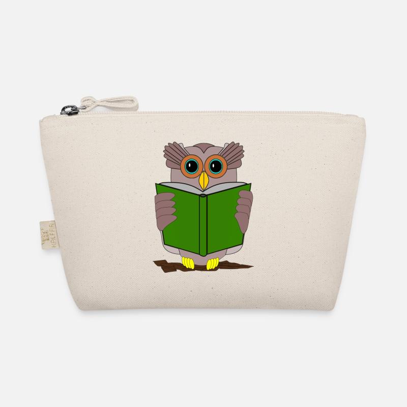 owl eule kautz uhu books buch buecher lesen Bio-Täschchen