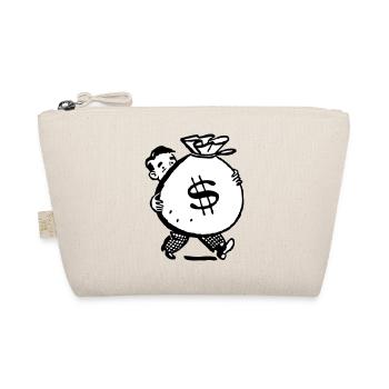 homme d'argent sac idée cadeau grand terrain Cartoon - Trousse biologique - nature - Devant