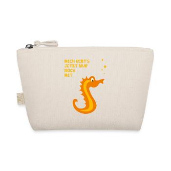 Seepferdchen - Geschenk für kleine Freischwimmer - Bio-Täschchen - Natur - Vorne