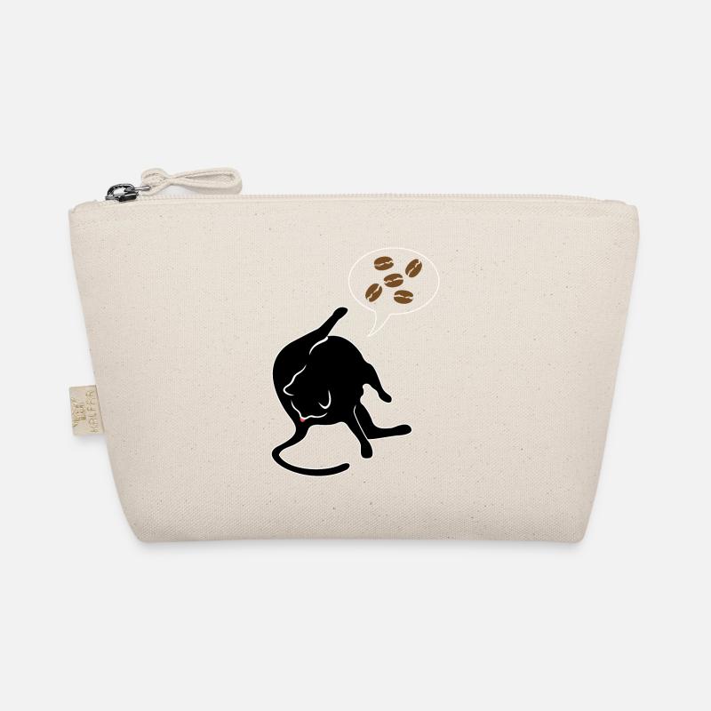 Cat licks butt and thinks about coffee caffeine Organic Pouch