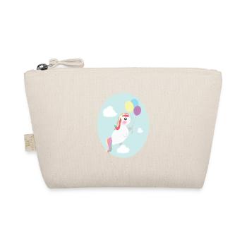 Unicorn birthday - Organic Pouch - nature - Front