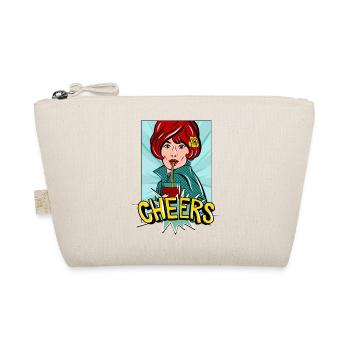 Cheers Popart - Bio-Täschchen - Natur - Vorne
