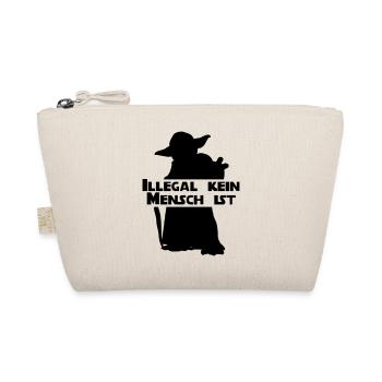 Meister Yoda: Illegal kein Mensch ist - Bio-Täschchen - Natur - Vorne