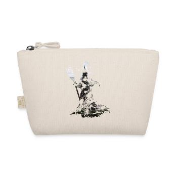 Sorcière avec un balai | Grunge Silhouette - Trousse biologique - nature - Devant