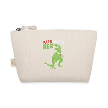 Papasaurus Rex - Vatertag Herrentag Männertag Papa - Bio-Täschchen - Natur - Vorne