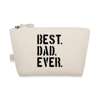 text dad best ever amour papa meilleur monde fête des pères - Trousse biologique - nature - Devant