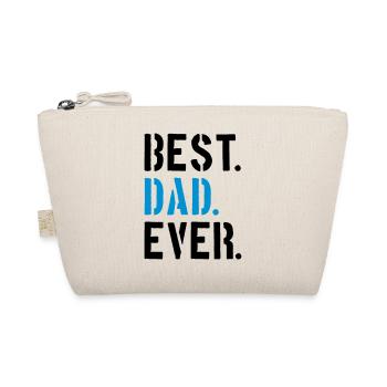 text dad best ever amour papa meilleur monde fête des pères - Trousse biologique - nature - Devant