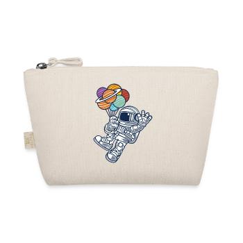 Astronaut with balloons - Organic Pouch - nature - Front