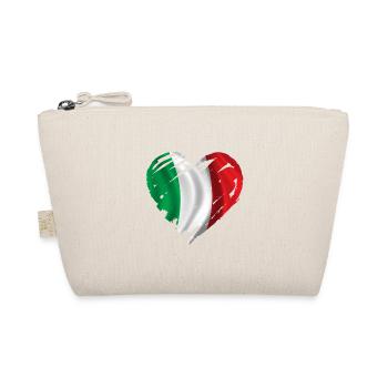herz italien - Bio-Täschchen - Natur - Vorne