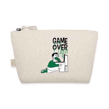 game over toilet wc toilet puke vomit break - Organic Pouch - nature - Front