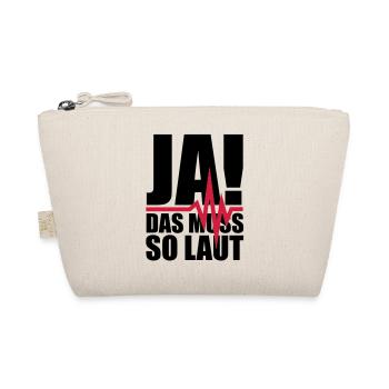 ja_das_muss_so_laut_1__f2 - Bio-Täschchen - Natur - Vorne