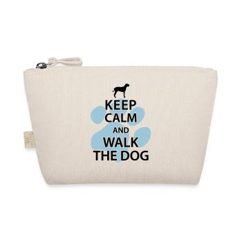Keep calm and walk the dog - Bio-Täschchen - Natur - Vorne